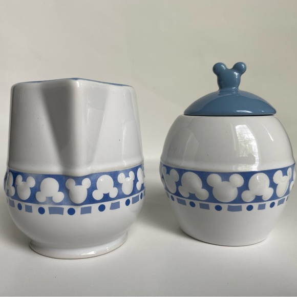 Authentic Disney Mickey Mouse Creamer & Sugar Bowl with Lid - Picture 2 of 5